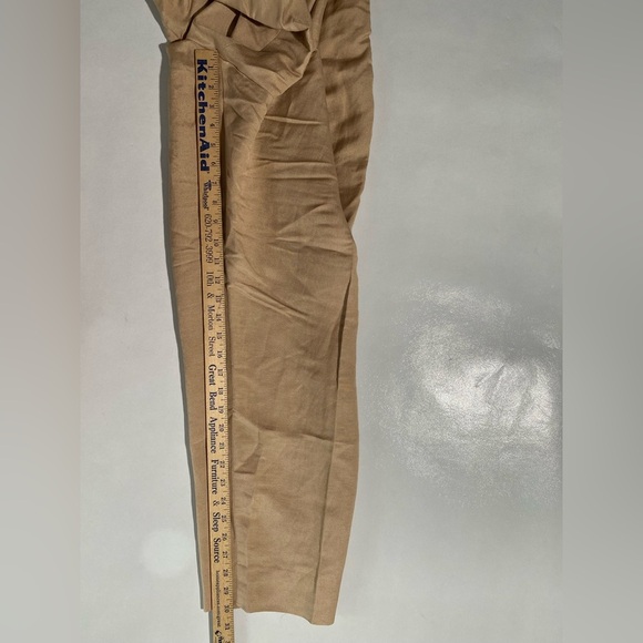 NEW- Plus Size 22W Calvin Klein Women's Linen Blend Suit/Dress Pants Camel $109 - Picture 14 of 16